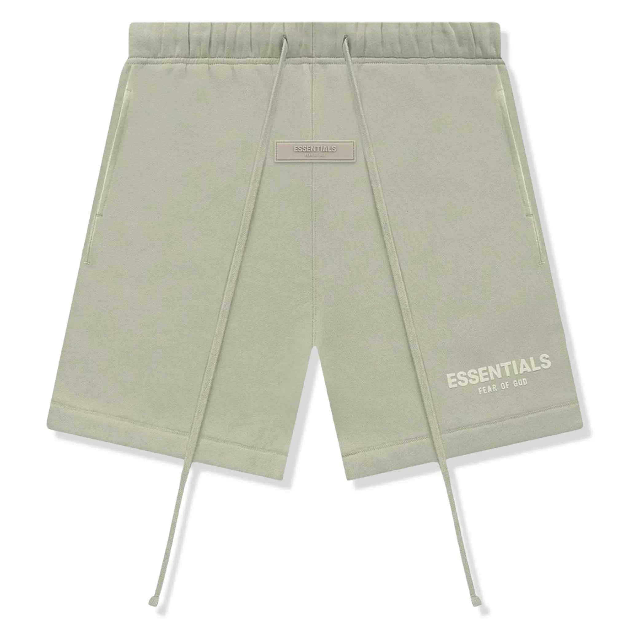 Front view of Fear Of God Essentials Seafoam Shorts (SS22) 160BT212004F